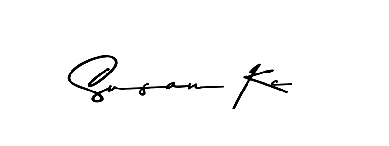 Create a beautiful signature design for name Susan Kc. With this signature (Asem Kandis PERSONAL USE) fonts, you can make a handwritten signature for free. Susan Kc signature style 9 images and pictures png