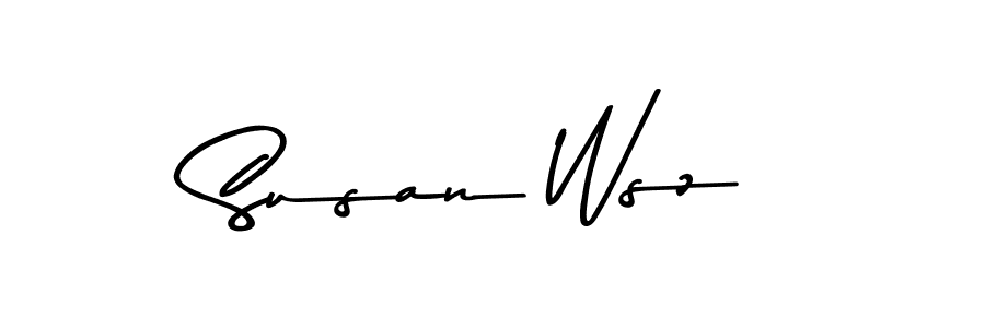 Make a beautiful signature design for name Susan Wsz. Use this online signature maker to create a handwritten signature for free. Susan Wsz signature style 9 images and pictures png