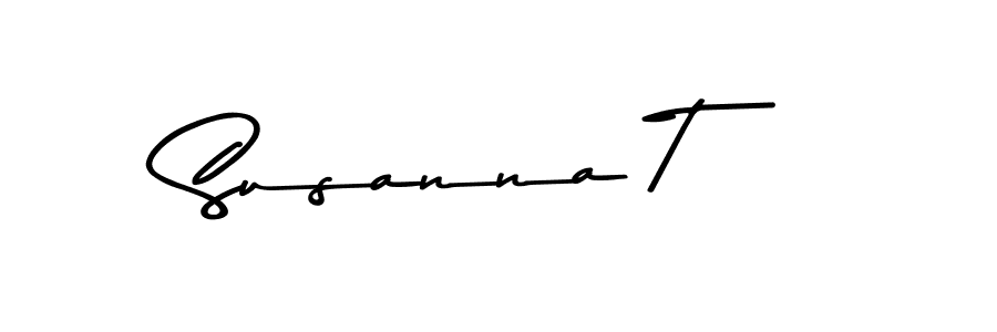 How to Draw Susanna T signature style? Asem Kandis PERSONAL USE is a latest design signature styles for name Susanna T. Susanna T signature style 9 images and pictures png