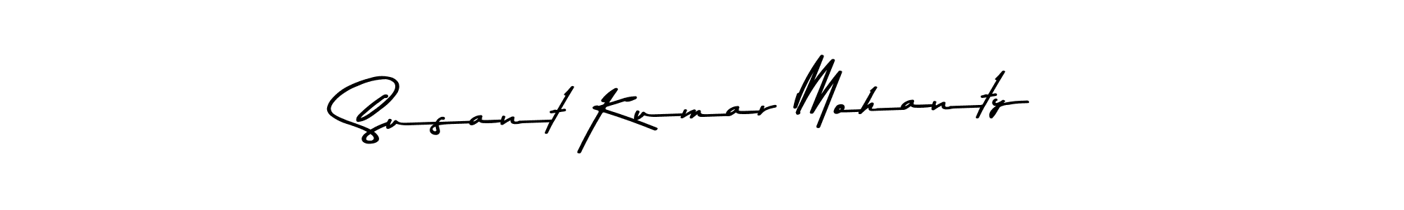 How to make Susant Kumar Mohanty name signature. Use Asem Kandis PERSONAL USE style for creating short signs online. This is the latest handwritten sign. Susant Kumar Mohanty signature style 9 images and pictures png