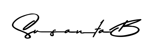 Looking for an artistic signature for Susanta B? The Asem Kandis PERSONAL USE calligraphy style gives a sophisticated flow suitable for business cards and emails. Susanta B signature style 9 images and pictures png