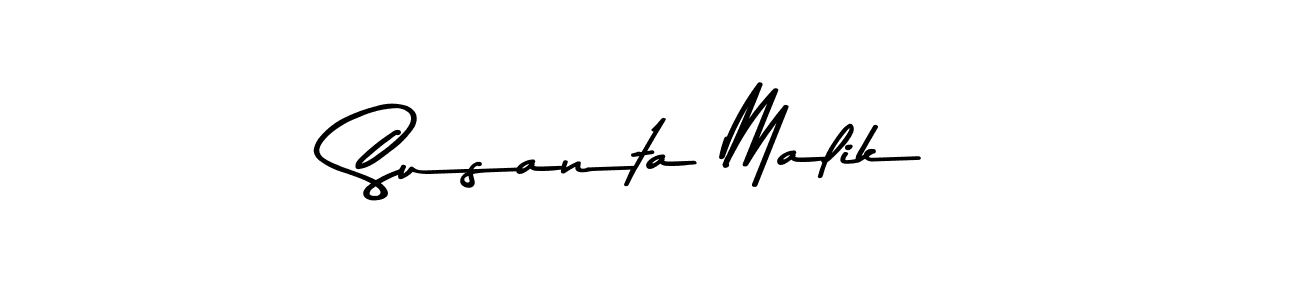 Use a signature maker to create a handwritten signature online. With this signature software, you can design (Asem Kandis PERSONAL USE) your own signature for name Susanta Malik. Susanta Malik signature style 9 images and pictures png