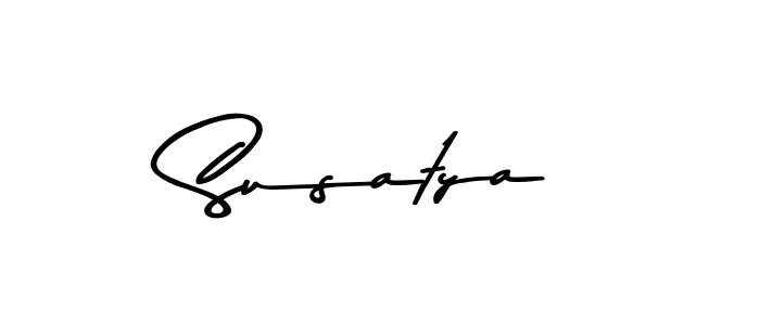 Make a beautiful signature design for name Susatya. With this signature (Asem Kandis PERSONAL USE) style, you can create a handwritten signature for free. Susatya signature style 9 images and pictures png