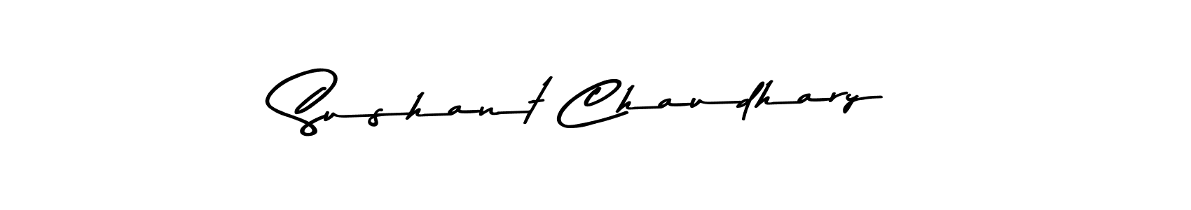 Create a beautiful signature design for name Sushant Chaudhary. With this signature (Asem Kandis PERSONAL USE) fonts, you can make a handwritten signature for free. Sushant Chaudhary signature style 9 images and pictures png