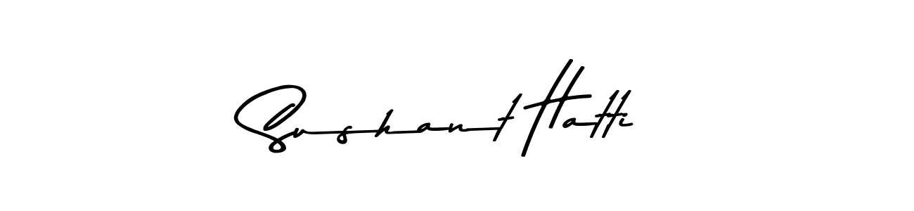 The best way (Asem Kandis PERSONAL USE) to make a short signature is to pick only two or three words in your name. The name Sushant Hatti include a total of six letters. For converting this name. Sushant Hatti signature style 9 images and pictures png