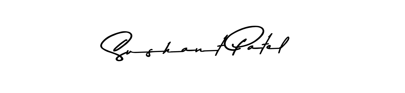 Use a signature maker to create a handwritten signature online. With this signature software, you can design (Asem Kandis PERSONAL USE) your own signature for name Sushant Patel. Sushant Patel signature style 9 images and pictures png