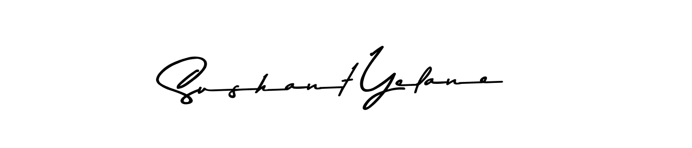 Design your own signature with our free online signature maker. With this signature software, you can create a handwritten (Asem Kandis PERSONAL USE) signature for name Sushant Yelane. Sushant Yelane signature style 9 images and pictures png