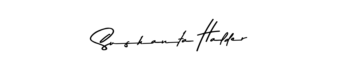 Make a beautiful signature design for name Sushanta Halder. Use this online signature maker to create a handwritten signature for free. Sushanta Halder signature style 9 images and pictures png