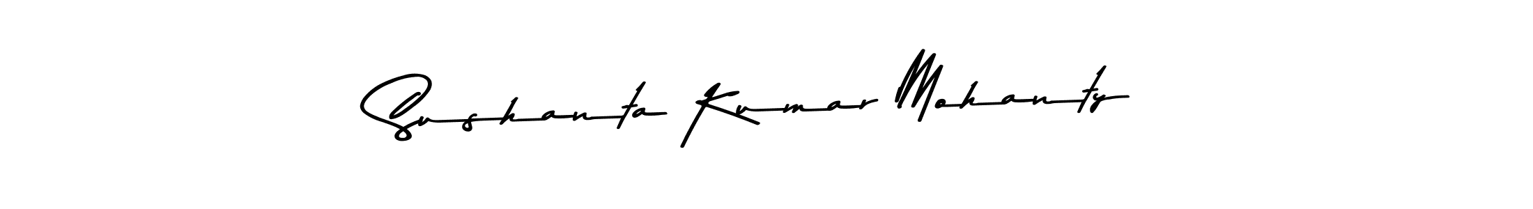 How to make Sushanta Kumar Mohanty name signature. Use Asem Kandis PERSONAL USE style for creating short signs online. This is the latest handwritten sign. Sushanta Kumar Mohanty signature style 9 images and pictures png