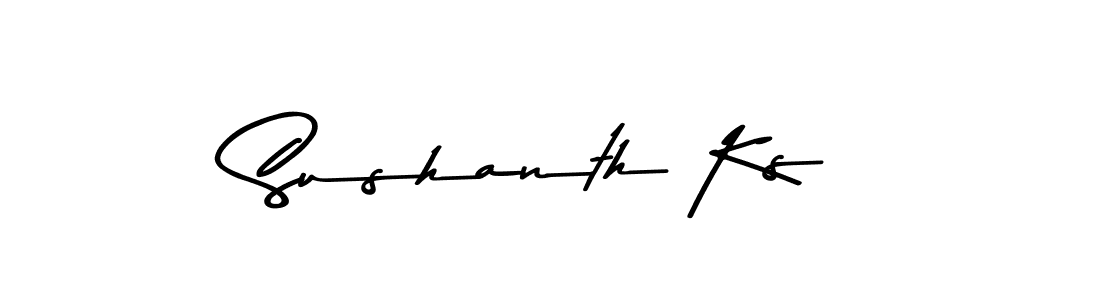 if you are searching for the best signature style for your name Sushanth Ks. so please give up your signature search. here we have designed multiple signature styles  using Asem Kandis PERSONAL USE. Sushanth Ks signature style 9 images and pictures png
