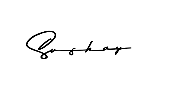 How to make Sushay name signature. Use Asem Kandis PERSONAL USE style for creating short signs online. This is the latest handwritten sign. Sushay signature style 9 images and pictures png