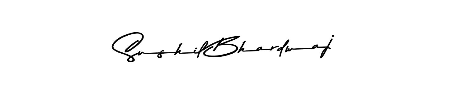 This is the best signature style for the Sushil Bhardwaj name. Also you like these signature font (Asem Kandis PERSONAL USE). Mix name signature. Sushil Bhardwaj signature style 9 images and pictures png