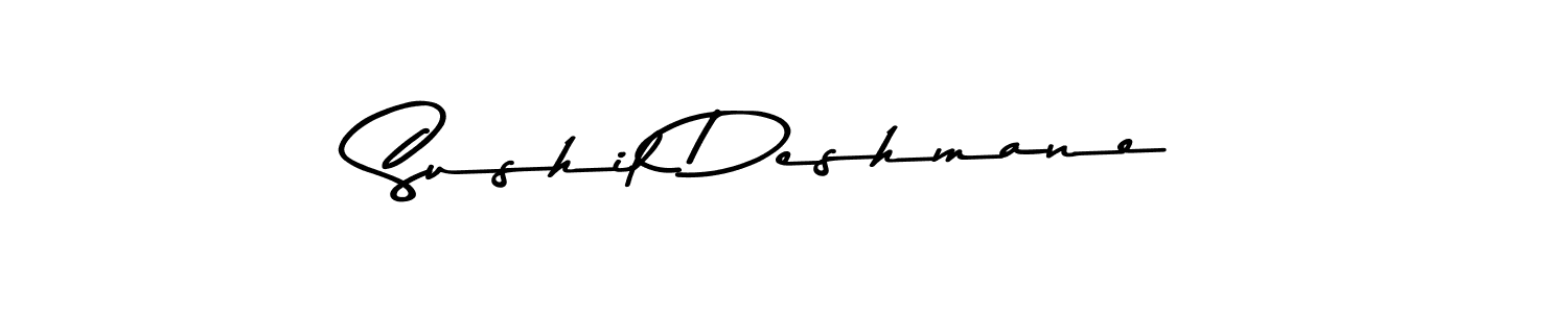 Design your own signature with our free online signature maker. With this signature software, you can create a handwritten (Asem Kandis PERSONAL USE) signature for name Sushil Deshmane. Sushil Deshmane signature style 9 images and pictures png