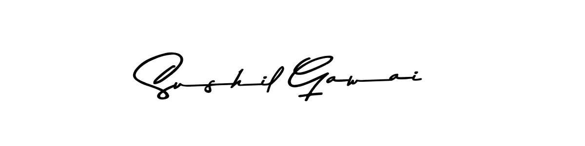 if you are searching for the best signature style for your name Sushil Gawai. so please give up your signature search. here we have designed multiple signature styles  using Asem Kandis PERSONAL USE. Sushil Gawai signature style 9 images and pictures png
