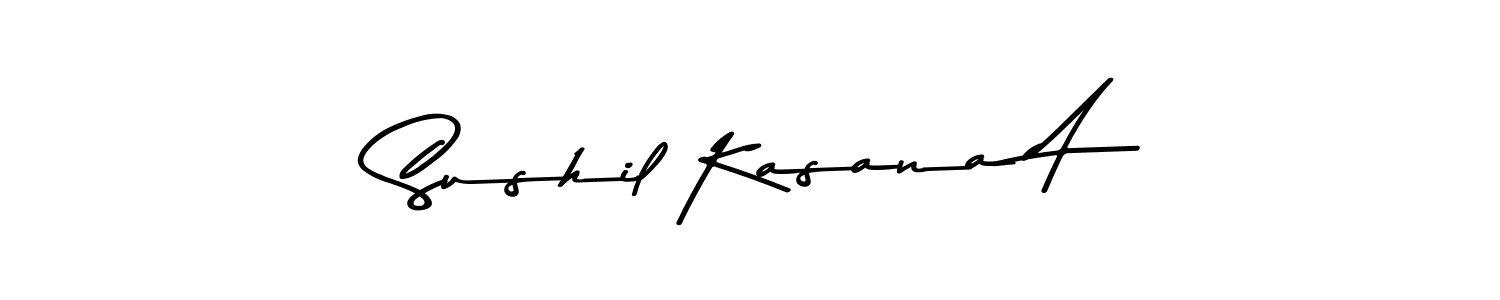 Sushil Kasana A stylish signature style. Best Handwritten Sign (Asem Kandis PERSONAL USE) for my name. Handwritten Signature Collection Ideas for my name Sushil Kasana A. Sushil Kasana A signature style 9 images and pictures png