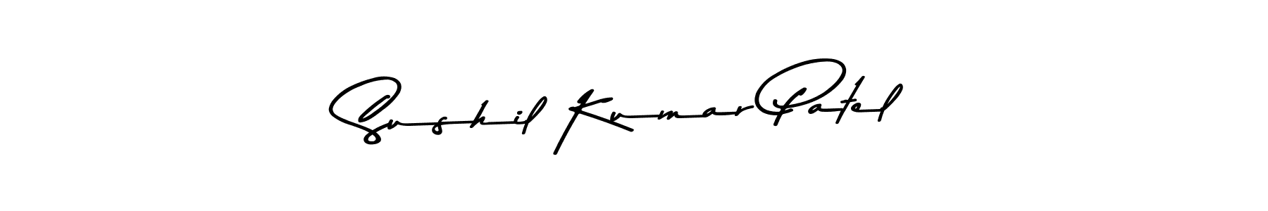 Create a beautiful signature design for name Sushil Kumar Patel. With this signature (Asem Kandis PERSONAL USE) fonts, you can make a handwritten signature for free. Sushil Kumar Patel signature style 9 images and pictures png