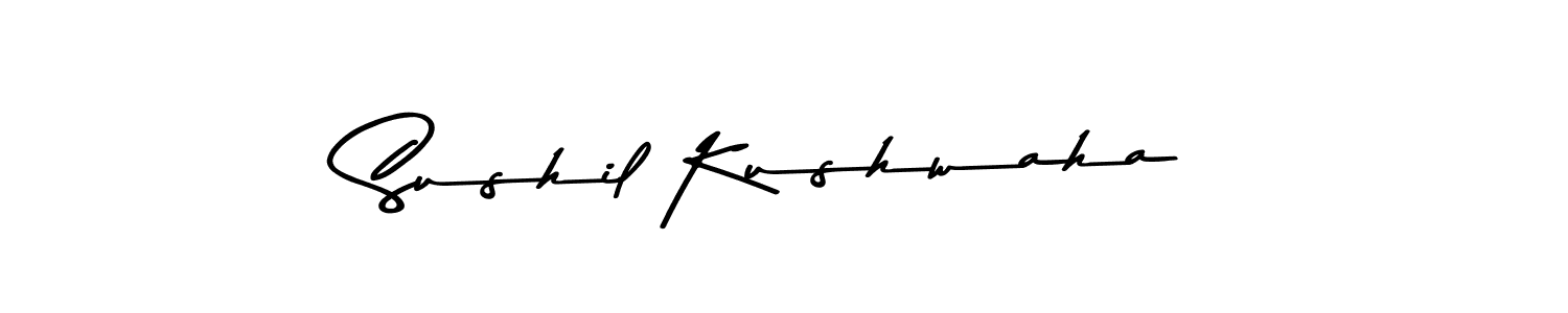 Sushil Kushwaha stylish signature style. Best Handwritten Sign (Asem Kandis PERSONAL USE) for my name. Handwritten Signature Collection Ideas for my name Sushil Kushwaha. Sushil Kushwaha signature style 9 images and pictures png