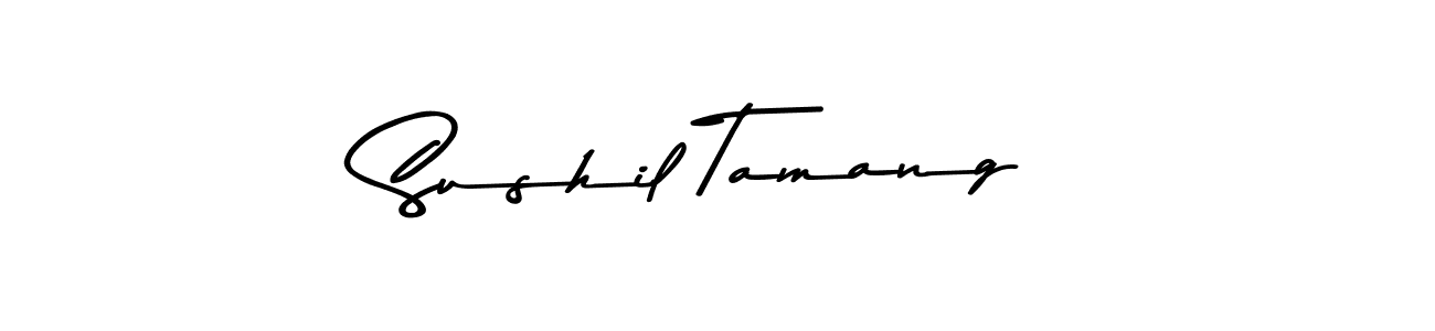 Use a signature maker to create a handwritten signature online. With this signature software, you can design (Asem Kandis PERSONAL USE) your own signature for name Sushil Tamang. Sushil Tamang signature style 9 images and pictures png