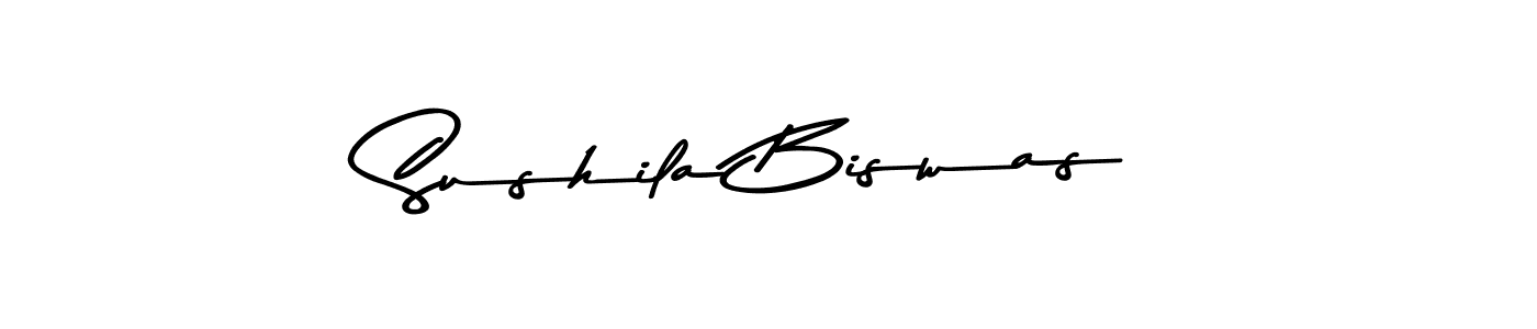 Sushila Biswas stylish signature style. Best Handwritten Sign (Asem Kandis PERSONAL USE) for my name. Handwritten Signature Collection Ideas for my name Sushila Biswas. Sushila Biswas signature style 9 images and pictures png