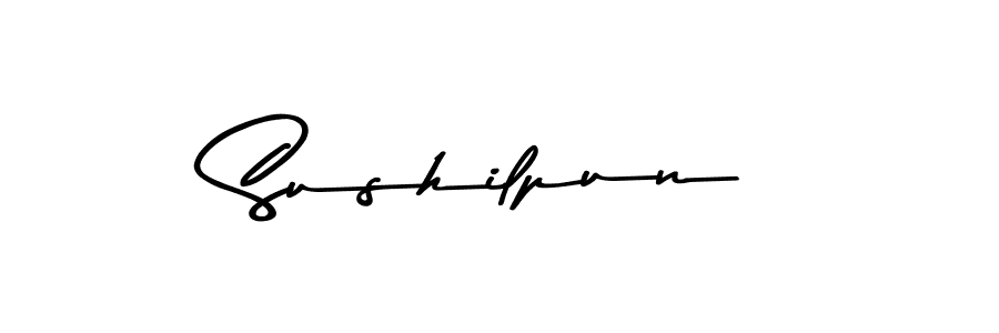 Make a beautiful signature design for name Sushilpun. With this signature (Asem Kandis PERSONAL USE) style, you can create a handwritten signature for free. Sushilpun signature style 9 images and pictures png