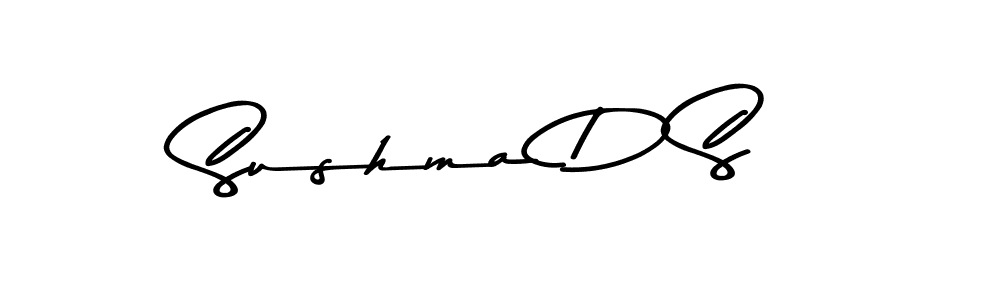 Asem Kandis PERSONAL USE is a professional signature style that is perfect for those who want to add a touch of class to their signature. It is also a great choice for those who want to make their signature more unique. Get Sushma D S name to fancy signature for free. Sushma D S signature style 9 images and pictures png