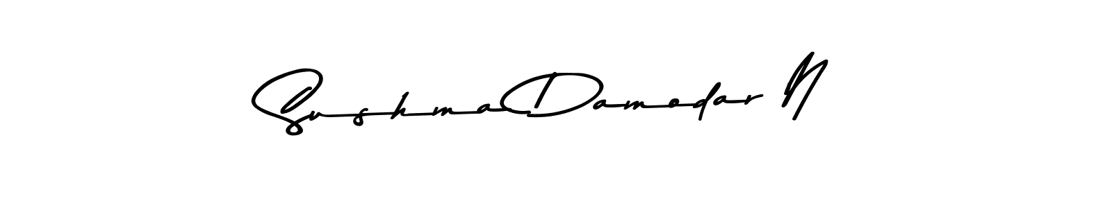 Design your own signature with our free online signature maker. With this signature software, you can create a handwritten (Asem Kandis PERSONAL USE) signature for name Sushma Damodar N. Sushma Damodar N signature style 9 images and pictures png