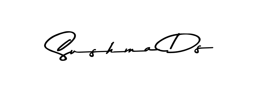 Make a beautiful signature design for name Sushma Ds. With this signature (Asem Kandis PERSONAL USE) style, you can create a handwritten signature for free. Sushma Ds signature style 9 images and pictures png