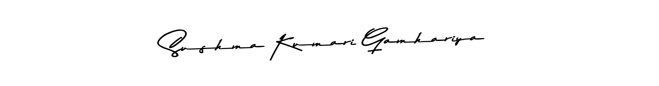 Use a signature maker to create a handwritten signature online. With this signature software, you can design (Asem Kandis PERSONAL USE) your own signature for name Sushma Kumari Gamhariya. Sushma Kumari Gamhariya signature style 9 images and pictures png