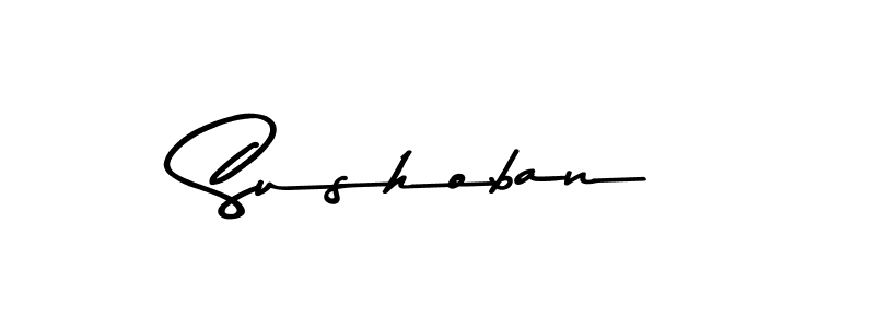Sushoban stylish signature style. Best Handwritten Sign (Asem Kandis PERSONAL USE) for my name. Handwritten Signature Collection Ideas for my name Sushoban. Sushoban signature style 9 images and pictures png