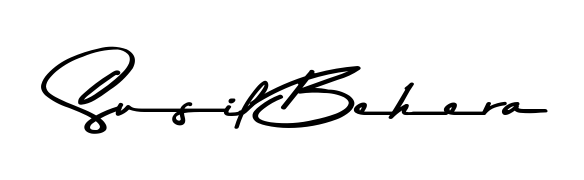Discover how Susil Behera looks in an executive cursive font (Asem Kandis PERSONAL USE). Perfect for legal documents, invoices, and certificates. Susil Behera signature style 9 images and pictures png