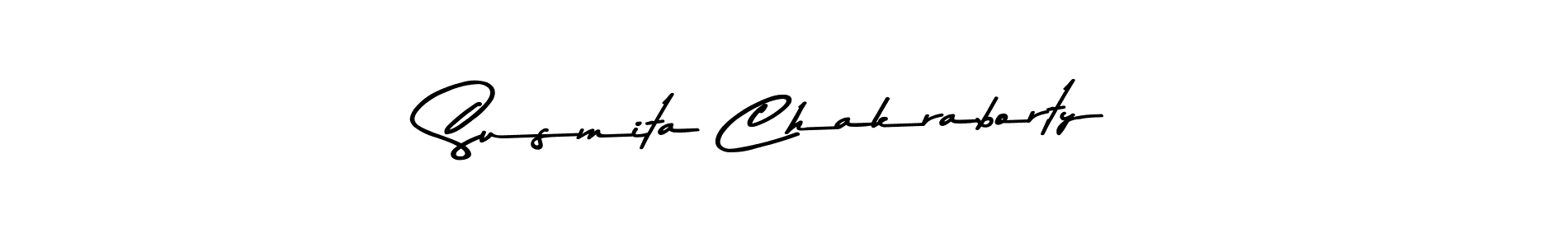 How to make Susmita Chakraborty name signature. Use Asem Kandis PERSONAL USE style for creating short signs online. This is the latest handwritten sign. Susmita Chakraborty signature style 9 images and pictures png