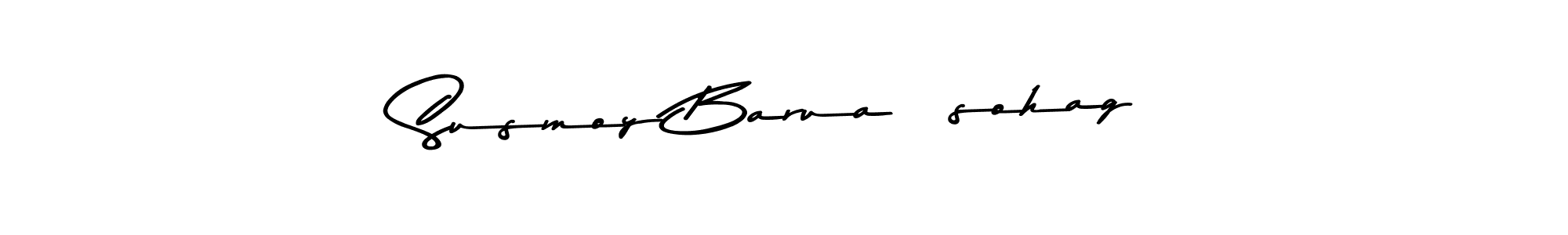 How to make Susmoy Barua [sohag] name signature. Use Asem Kandis PERSONAL USE style for creating short signs online. This is the latest handwritten sign. Susmoy Barua [sohag] signature style 9 images and pictures png