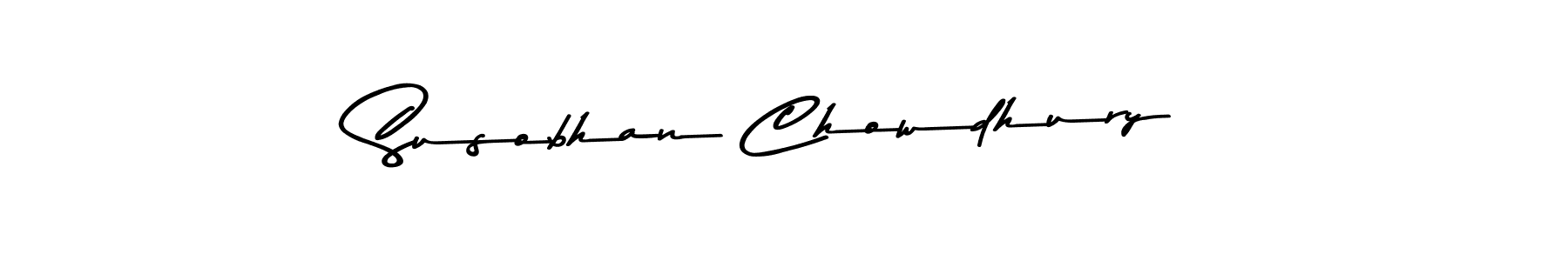 Design your own signature with our free online signature maker. With this signature software, you can create a handwritten (Asem Kandis PERSONAL USE) signature for name Susobhan Chowdhury. Susobhan Chowdhury signature style 9 images and pictures png