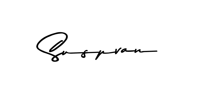 How to make Suspvan name signature. Use Asem Kandis PERSONAL USE style for creating short signs online. This is the latest handwritten sign. Suspvan signature style 9 images and pictures png