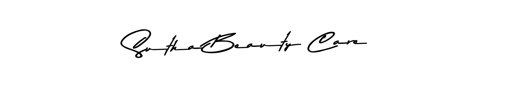 if you are searching for the best signature style for your name Sutha Beauty Care. so please give up your signature search. here we have designed multiple signature styles  using Asem Kandis PERSONAL USE. Sutha Beauty Care signature style 9 images and pictures png