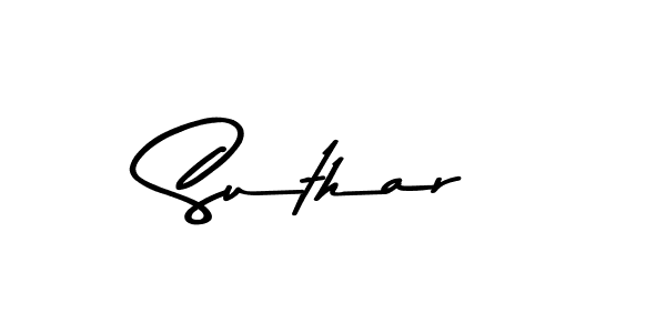 Also we have Suthar name is the best signature style. Create professional handwritten signature collection using Asem Kandis PERSONAL USE autograph style. Suthar signature style 9 images and pictures png