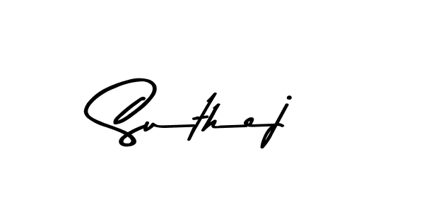 You can use this online signature creator to create a handwritten signature for the name Suthej. This is the best online autograph maker. Suthej signature style 9 images and pictures png