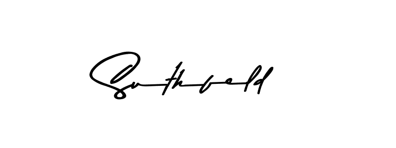 Use a signature maker to create a handwritten signature online. With this signature software, you can design (Asem Kandis PERSONAL USE) your own signature for name Suthfeld. Suthfeld signature style 9 images and pictures png