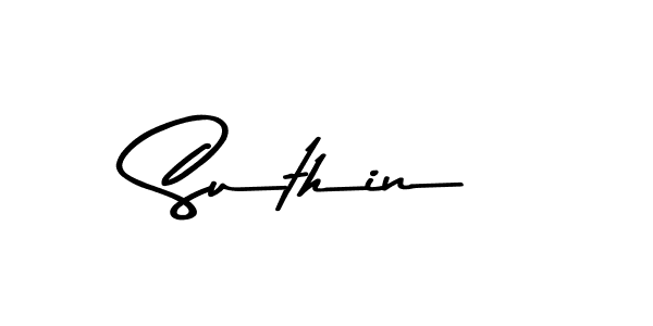 Suthin stylish signature style. Best Handwritten Sign (Asem Kandis PERSONAL USE) for my name. Handwritten Signature Collection Ideas for my name Suthin. Suthin signature style 9 images and pictures png