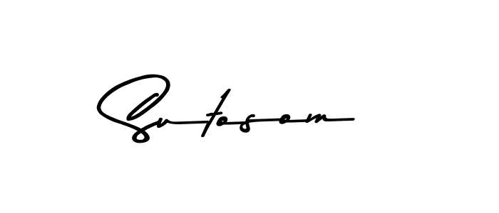 Sutosom stylish signature style. Best Handwritten Sign (Asem Kandis PERSONAL USE) for my name. Handwritten Signature Collection Ideas for my name Sutosom. Sutosom signature style 9 images and pictures png