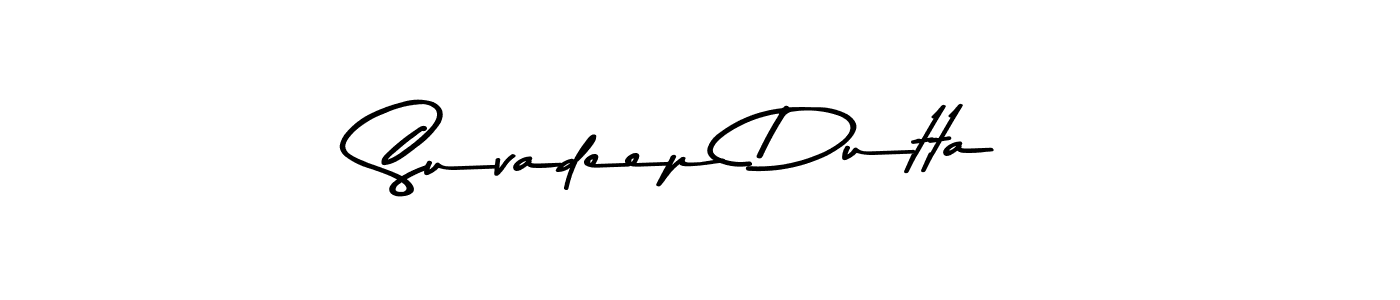 Use a signature maker to create a handwritten signature online. With this signature software, you can design (Asem Kandis PERSONAL USE) your own signature for name Suvadeep Dutta. Suvadeep Dutta signature style 9 images and pictures png