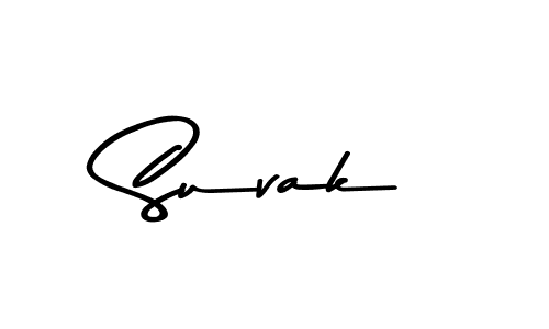 Create a beautiful signature design for name Suvak. With this signature (Asem Kandis PERSONAL USE) fonts, you can make a handwritten signature for free. Suvak signature style 9 images and pictures png