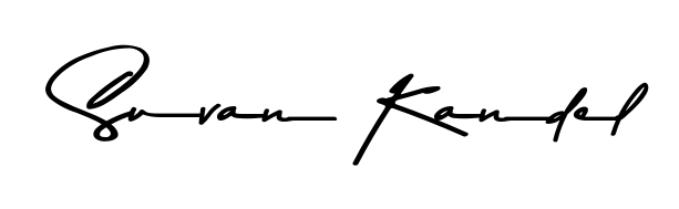 A dynamic signature style for Suvan Kandel using Asem Kandis PERSONAL USE script. Designed to look authentic, handwritten, and professional. Suvan Kandel signature style 9 images and pictures png