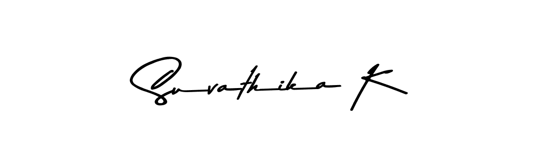 Suvathika K stylish signature style. Best Handwritten Sign (Asem Kandis PERSONAL USE) for my name. Handwritten Signature Collection Ideas for my name Suvathika K. Suvathika K signature style 9 images and pictures png