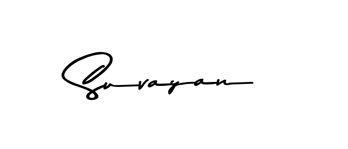 Design your own signature with our free online signature maker. With this signature software, you can create a handwritten (Asem Kandis PERSONAL USE) signature for name Suvayan. Suvayan signature style 9 images and pictures png