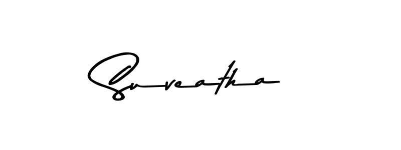 Make a beautiful signature design for name Suveatha. With this signature (Asem Kandis PERSONAL USE) style, you can create a handwritten signature for free. Suveatha signature style 9 images and pictures png