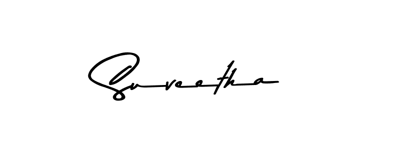 How to make Suveetha name signature. Use Asem Kandis PERSONAL USE style for creating short signs online. This is the latest handwritten sign. Suveetha signature style 9 images and pictures png