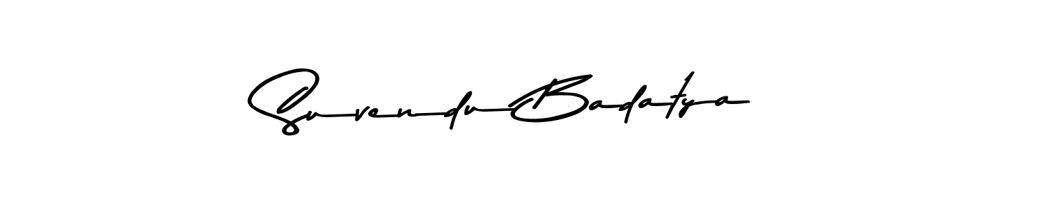 Design your own signature with our free online signature maker. With this signature software, you can create a handwritten (Asem Kandis PERSONAL USE) signature for name Suvendu Badatya. Suvendu Badatya signature style 9 images and pictures png