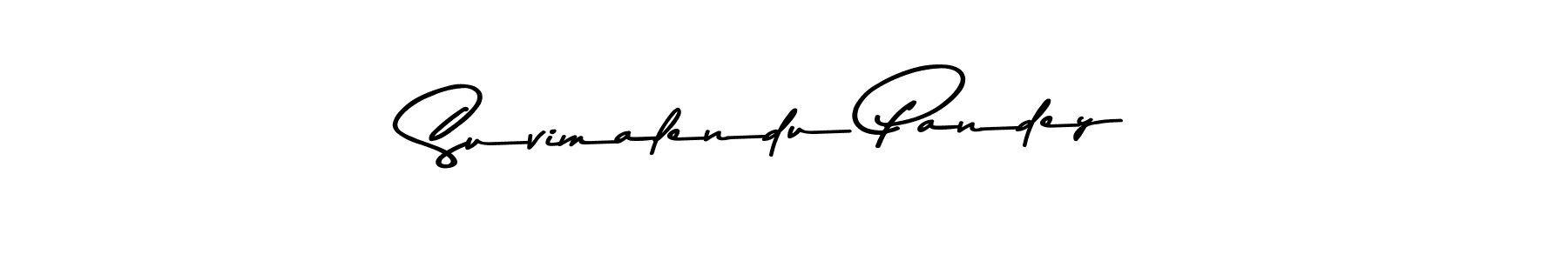 Use a signature maker to create a handwritten signature online. With this signature software, you can design (Asem Kandis PERSONAL USE) your own signature for name Suvimalendu Pandey. Suvimalendu Pandey signature style 9 images and pictures png