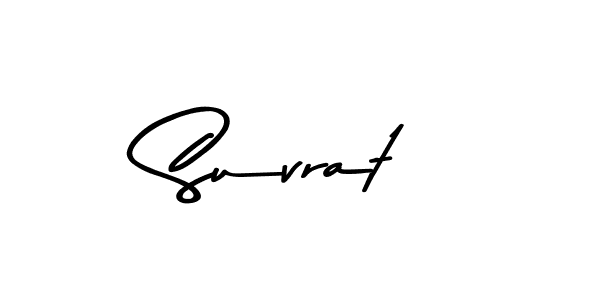 Use a signature maker to create a handwritten signature online. With this signature software, you can design (Asem Kandis PERSONAL USE) your own signature for name Suvrat. Suvrat signature style 9 images and pictures png